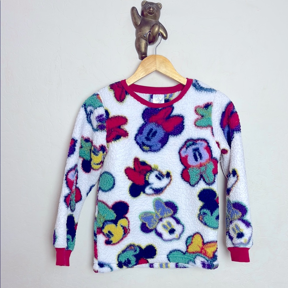 Disney Minnie fleece sweater girls size L
